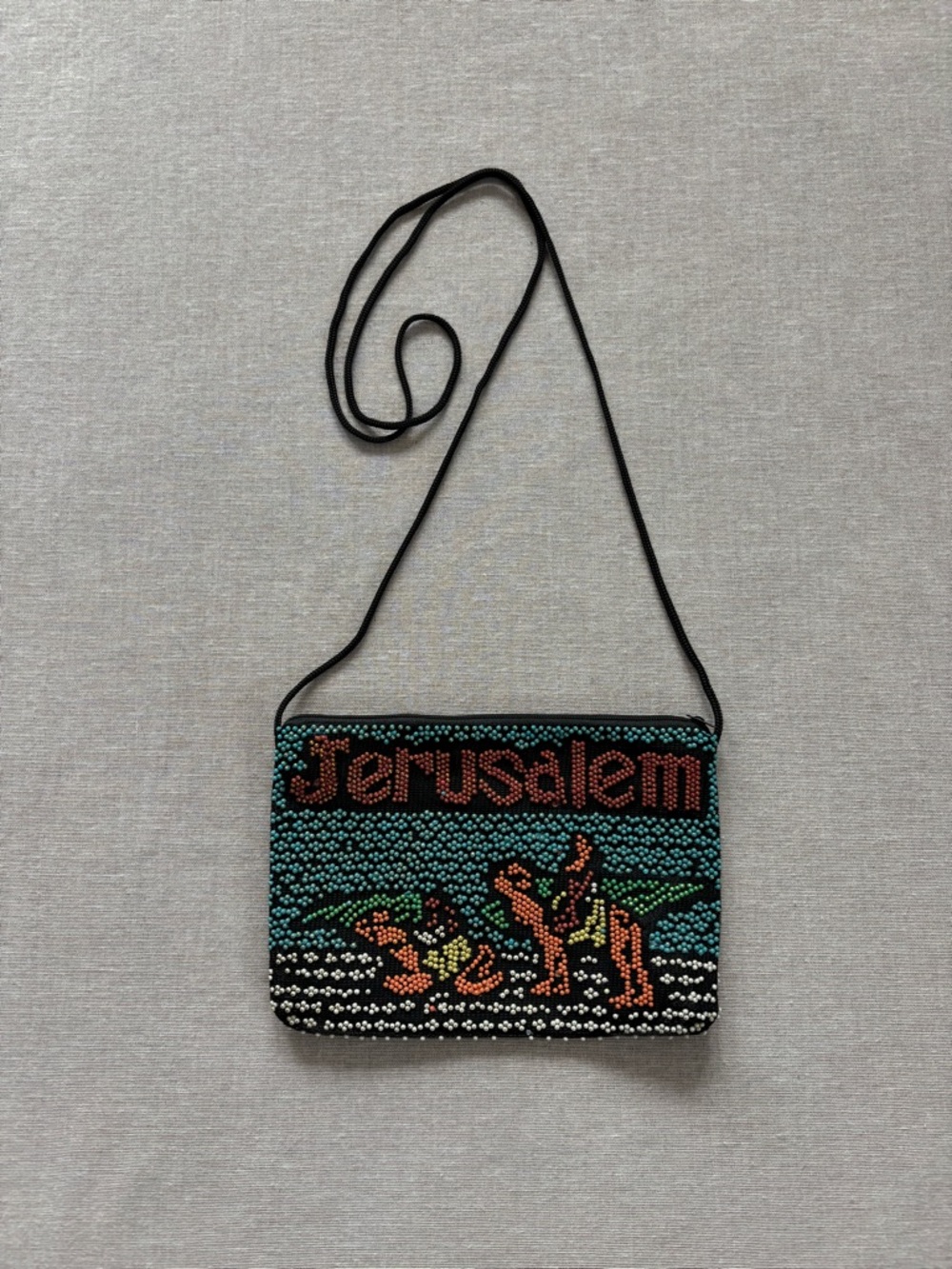 Jerusalem beaded crossbody purse.